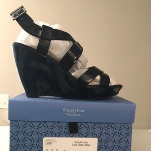 Vera Wang Wedge Sandals- Sz 8 1/2